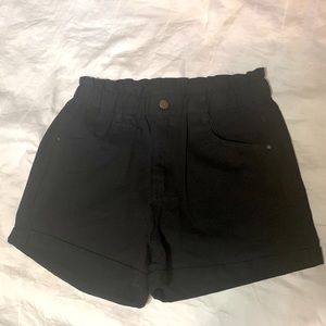 High Waisted Black Shorts